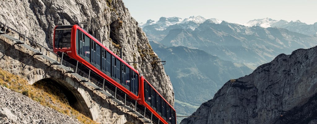 Mt. Pilatus self-guided golden roundtrip from Lucerne with boat cruise