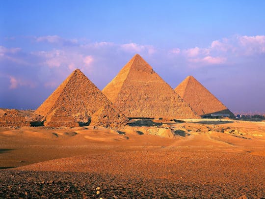 Giza Pyramids, Grand Museum and King Tut Show from Hurghada by plane