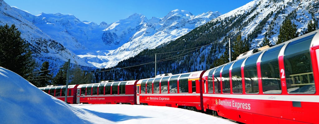 Volledige dag St. Moritz en Bernina Express schilderachtige tour vanuit Como