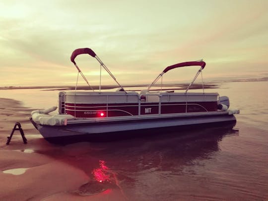 Romantische catamarantocht bij zonsondergang in Ria Formosa vanuit Faro