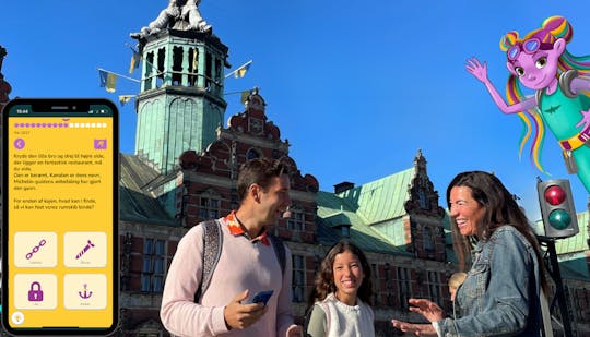 Interaktiv skattejagt i København for familier uden guide