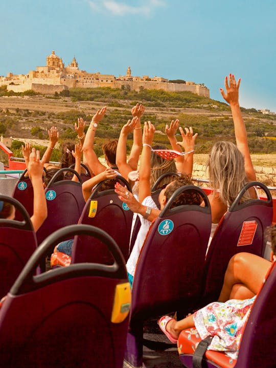 24-Hour Pass Hop-On Hop-Off Bus and Harbour Cruise in Malta