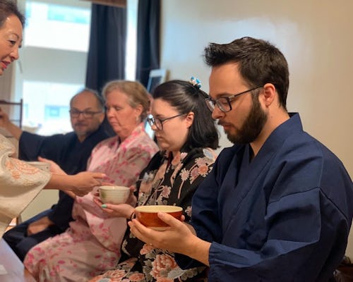 Ceremonia de té tradicional japonesa de 1 hora al estilo Kioto