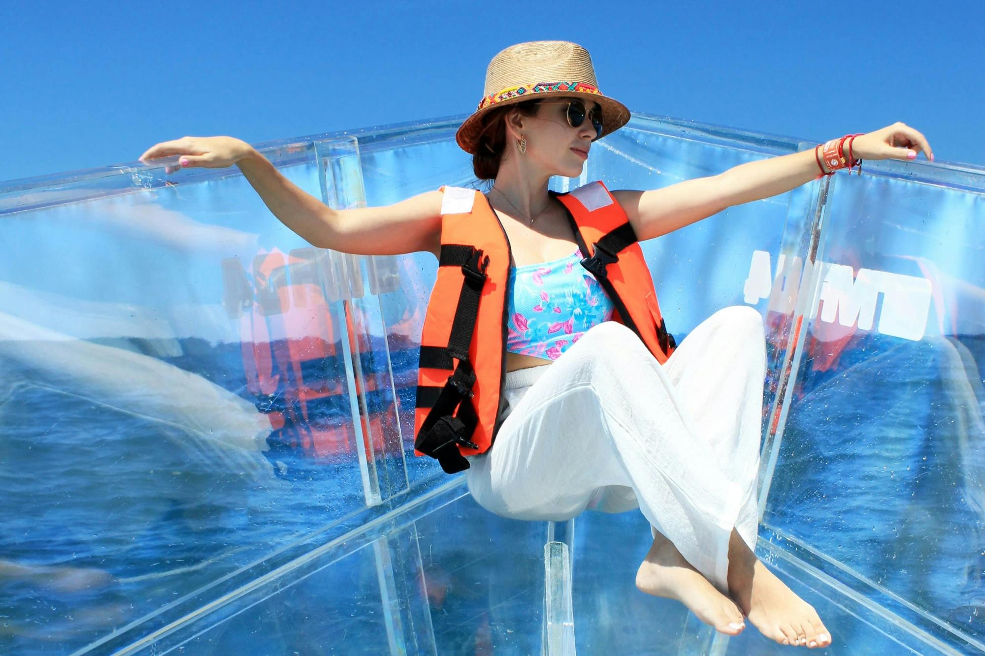 Nichupte Nature Reserve & Caribbean Sea Crystal Clear Boat Tour