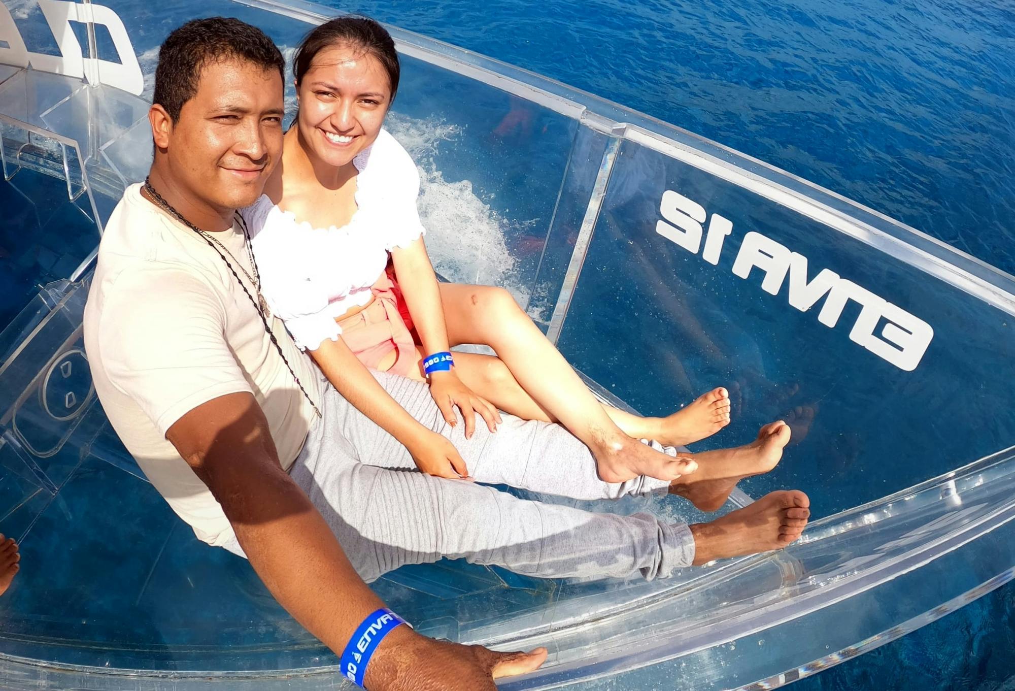 Nichupte Nature Reserve & Caribbean Sea Crystal Clear Boat Tour