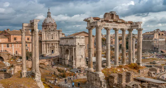 Palatine Hill Roman Forum-ervaring en multimediavideo