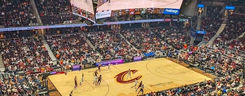 Basketbalwedstrijd Cleveland Cavaliers in Rocket Mortgage Fieldhouse