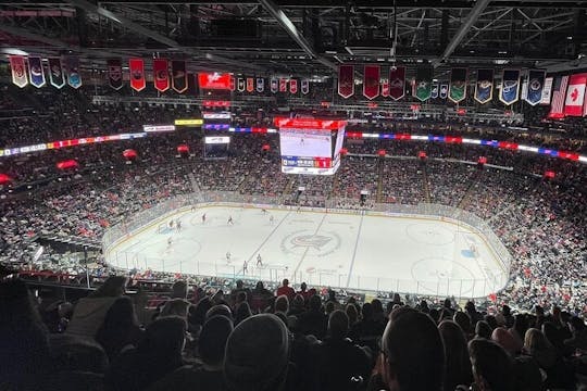 Columbus Blue Jackets ijshockeywedstrijd in de Nationwide Arena
