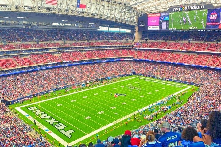 Mecz piłki nożnej Houston Texans na stadionie NRG