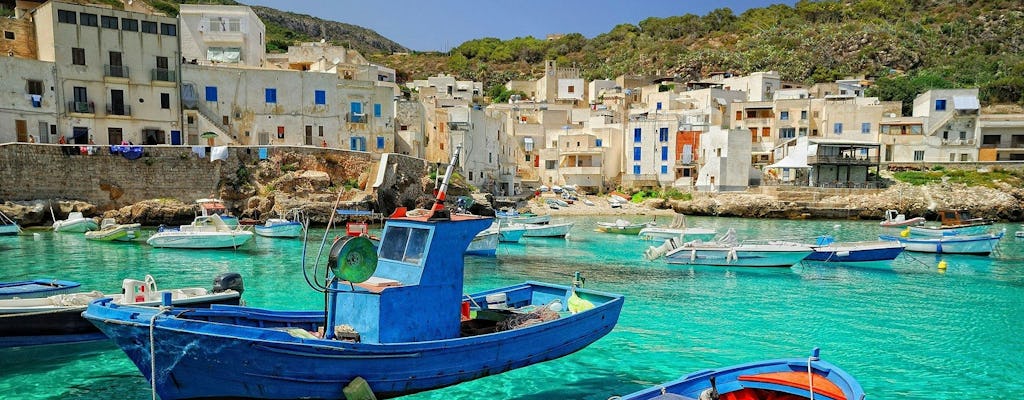 Favignana and Levanzo Boat Trip with Stops from Trapani