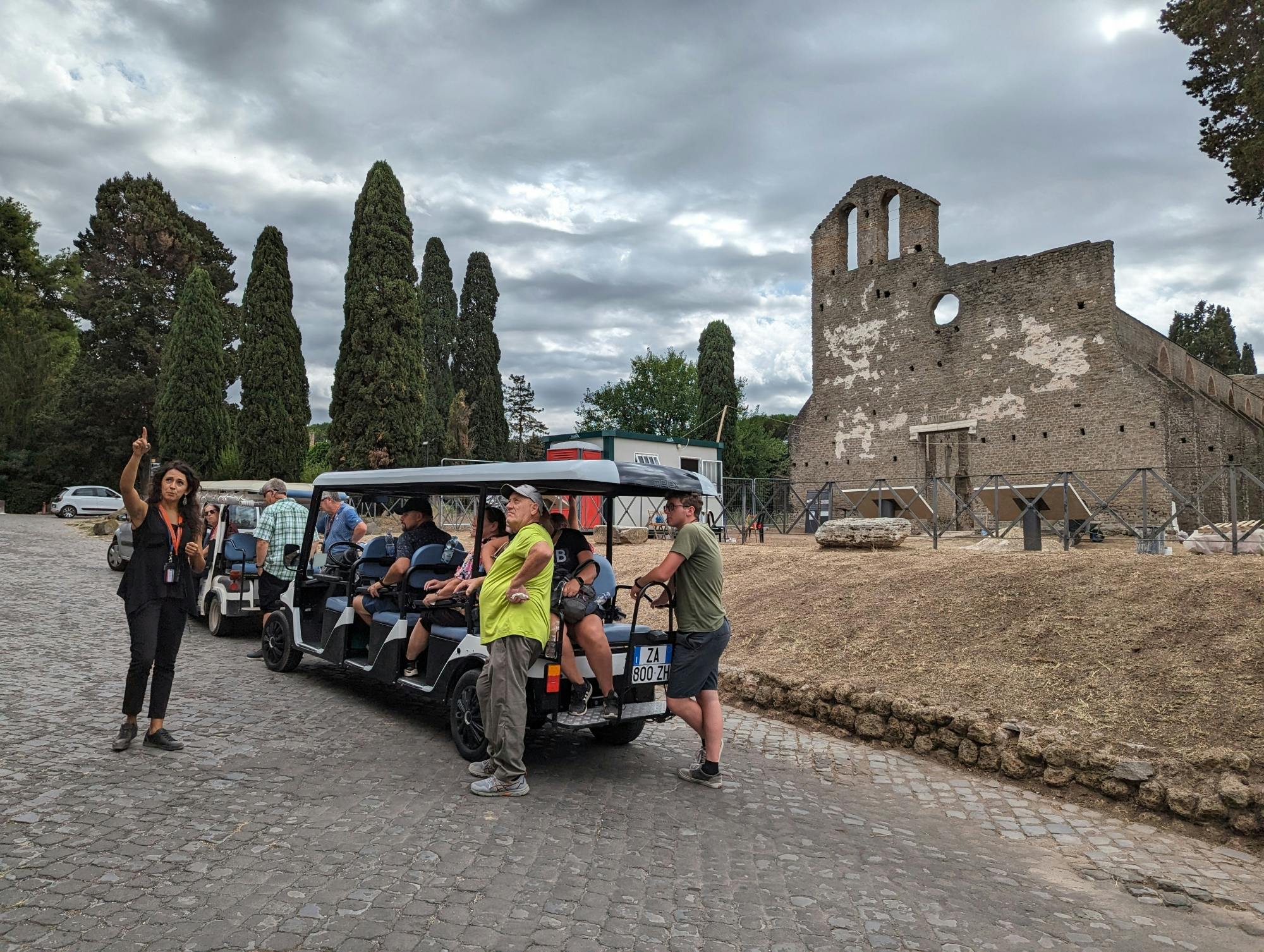 Visite partagée de la Voie Appienne et des Catacombes en voiturette de golf