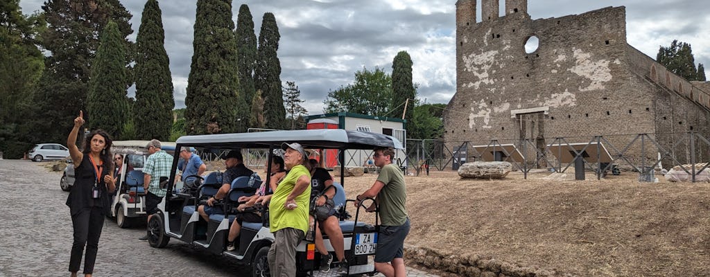 Gemeinsame Golfwagentour Appian Way und Katakomben