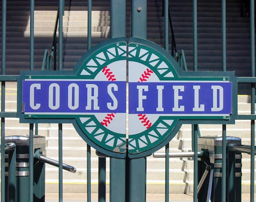 Colorado Rockies honkbalwedstrijd op Coors Field