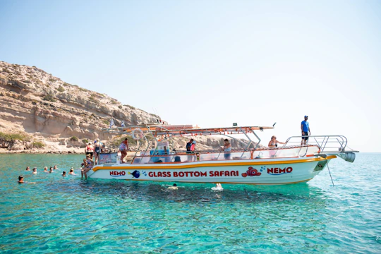 Gulf of Kefalos glass bottom boat tour with optional transfers