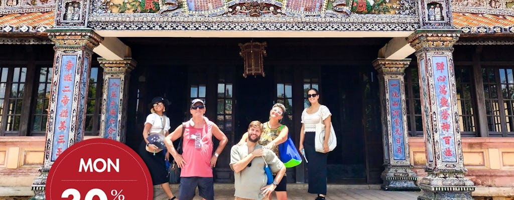 Journée complète du patrimoine de Hue au départ de Danang et excursion en bateau à la pagode Thien Mu