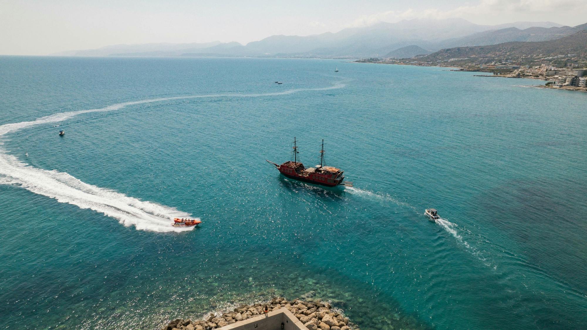 Chersonissos Bay Cruise with Black Rose Pirate Boat