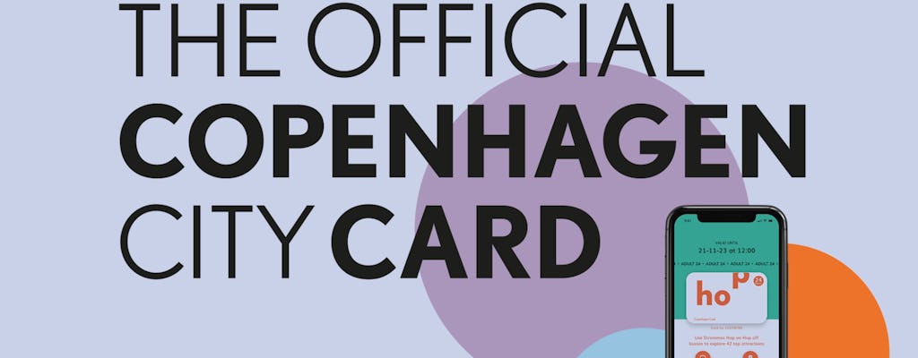 Copenhagen card-HOP com mais de 40 atrações e ônibus hop-on hop-ff