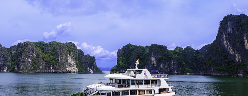 Ha Long Day Tour on Luxury Cruise with Buffet Lunch and Sunset party