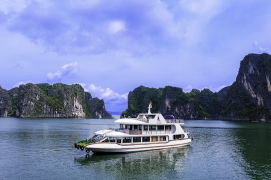 Ha Long Day Tour on Luxury Cruise with Buffet Lunch and Sunset party