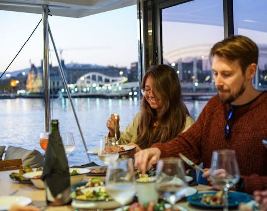 Sunset Catamaran Dinner Shared Small Group Sailing Experience