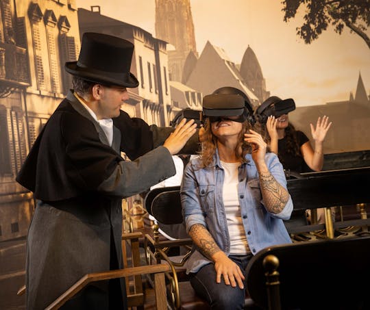 Bilhete para uma jornada VR em Frankfurt do século XIX em inglês
