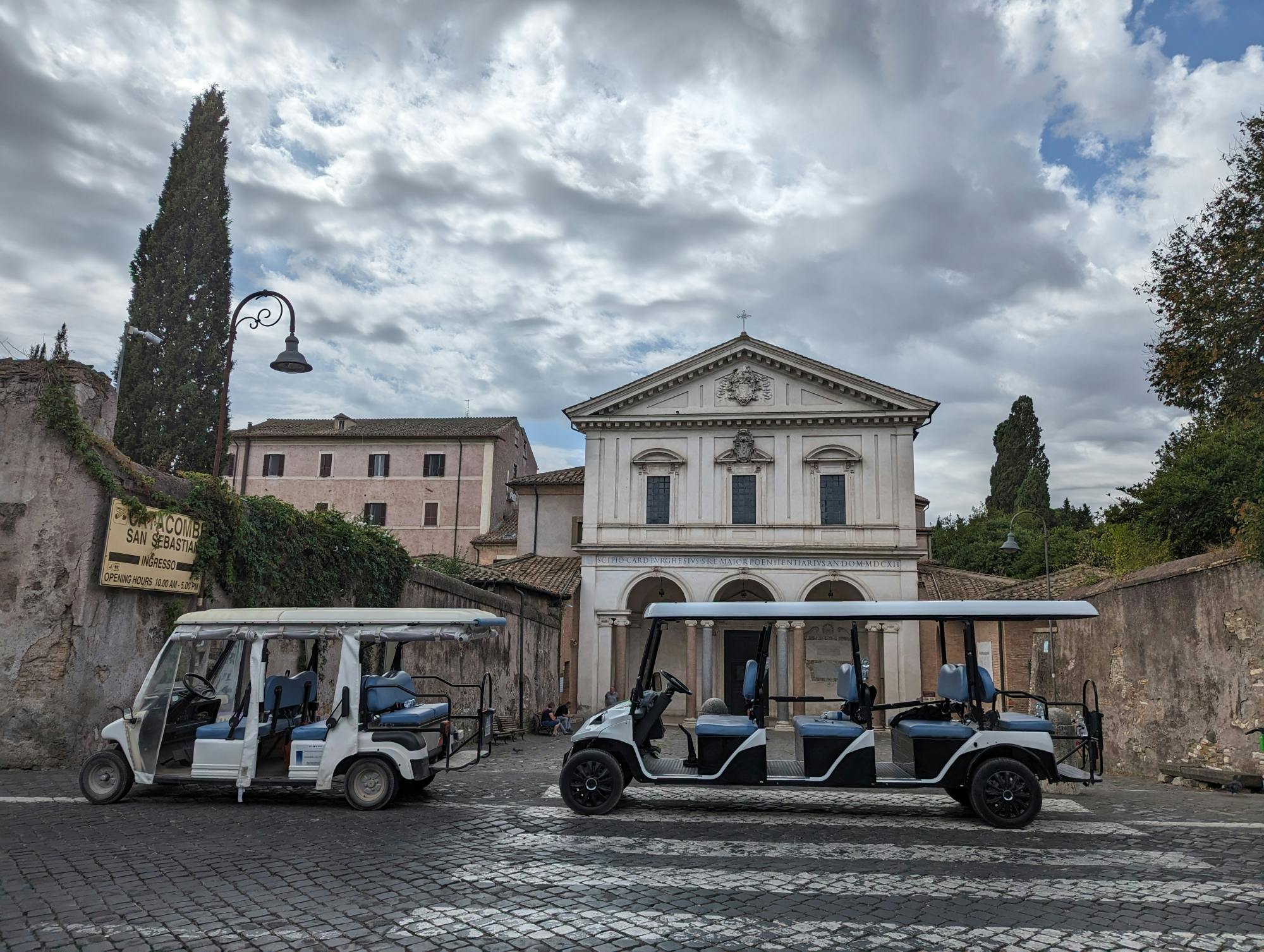 Rome Appian Way Golf Cart Charter Ride with Driver