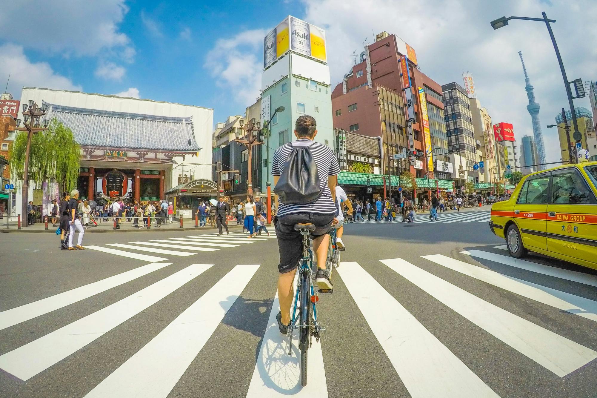 Fahrradtour durch Tokio und Edo mit versteckten Schätzen und Mittagessen
