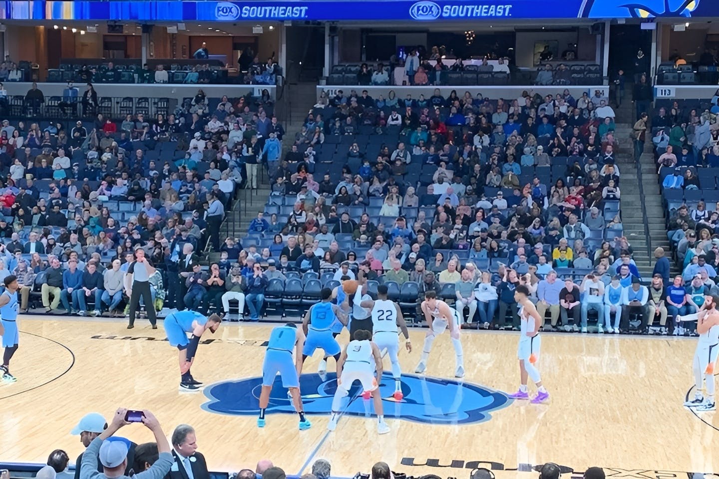 Memphis Grizzlies basketbalspel op FedExForum