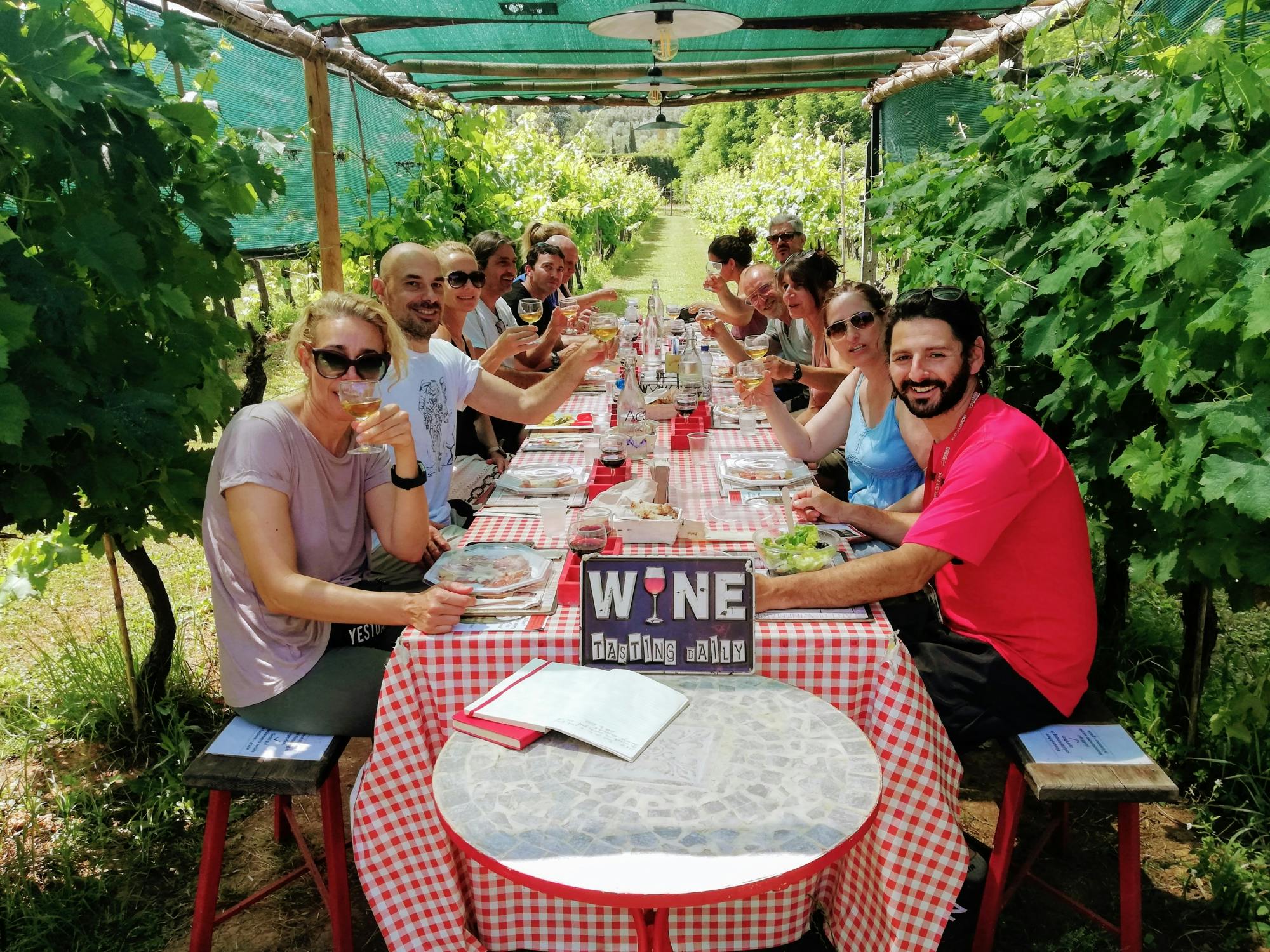 Visite de Lucques en vélo électrique avec dégustation de vins et de plats