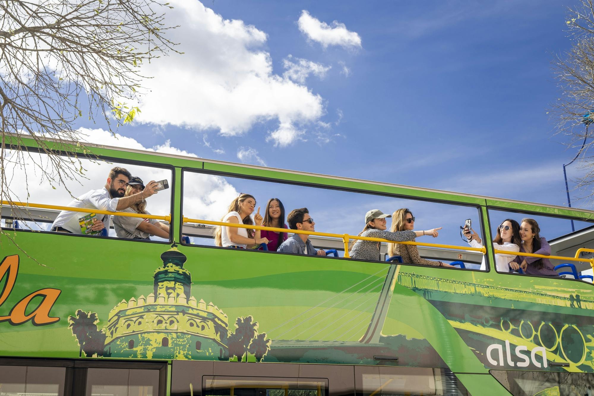 Ônibus turístico Green Ticket 48 horas Sevilha