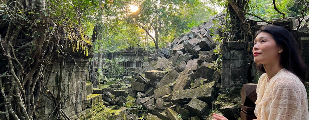 Visite guidée d'une journée complète du mont Kulen, de Beng Mealea et du Tonlé Sap