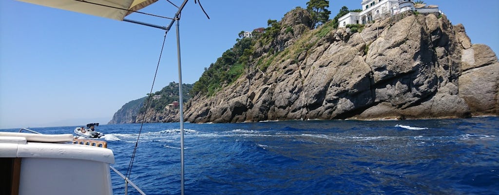 Tour privado en barco por el parque marino Tigullio y Portofino