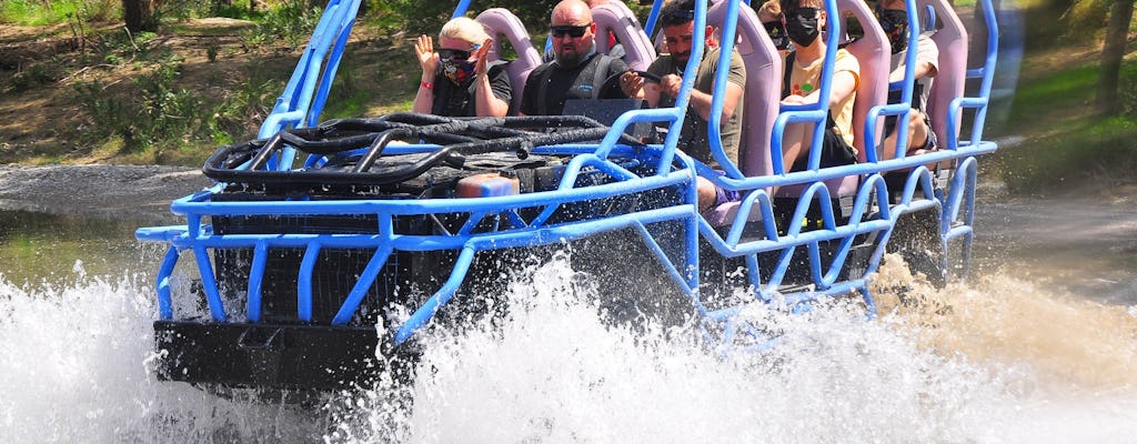Köprülü avontuurlijke tour met buggy safari, monster buggyrit, outback minibus & raften
