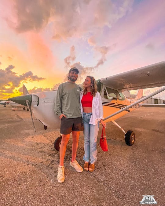 50-minute private sunset flight in Miami