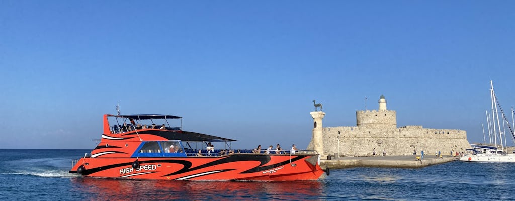 High-Speed Boat Trip to Lindos