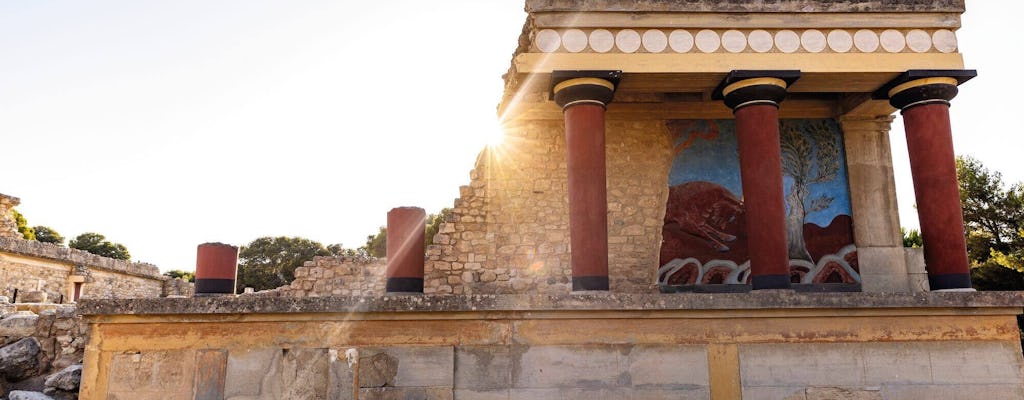 Visite guidée du palais de Cnossos et d'Héraklion avec transport
