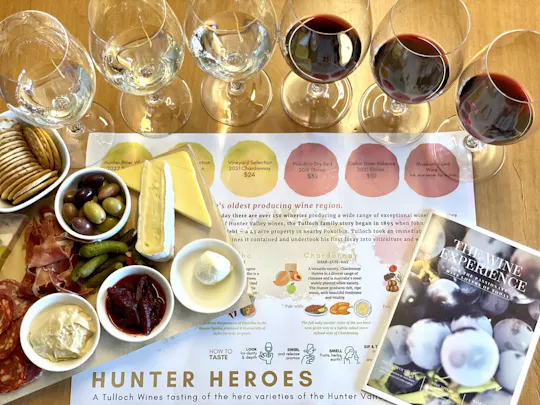 Tulloch Wines Hunter-proeverij met lokale kaas en vleeswaren