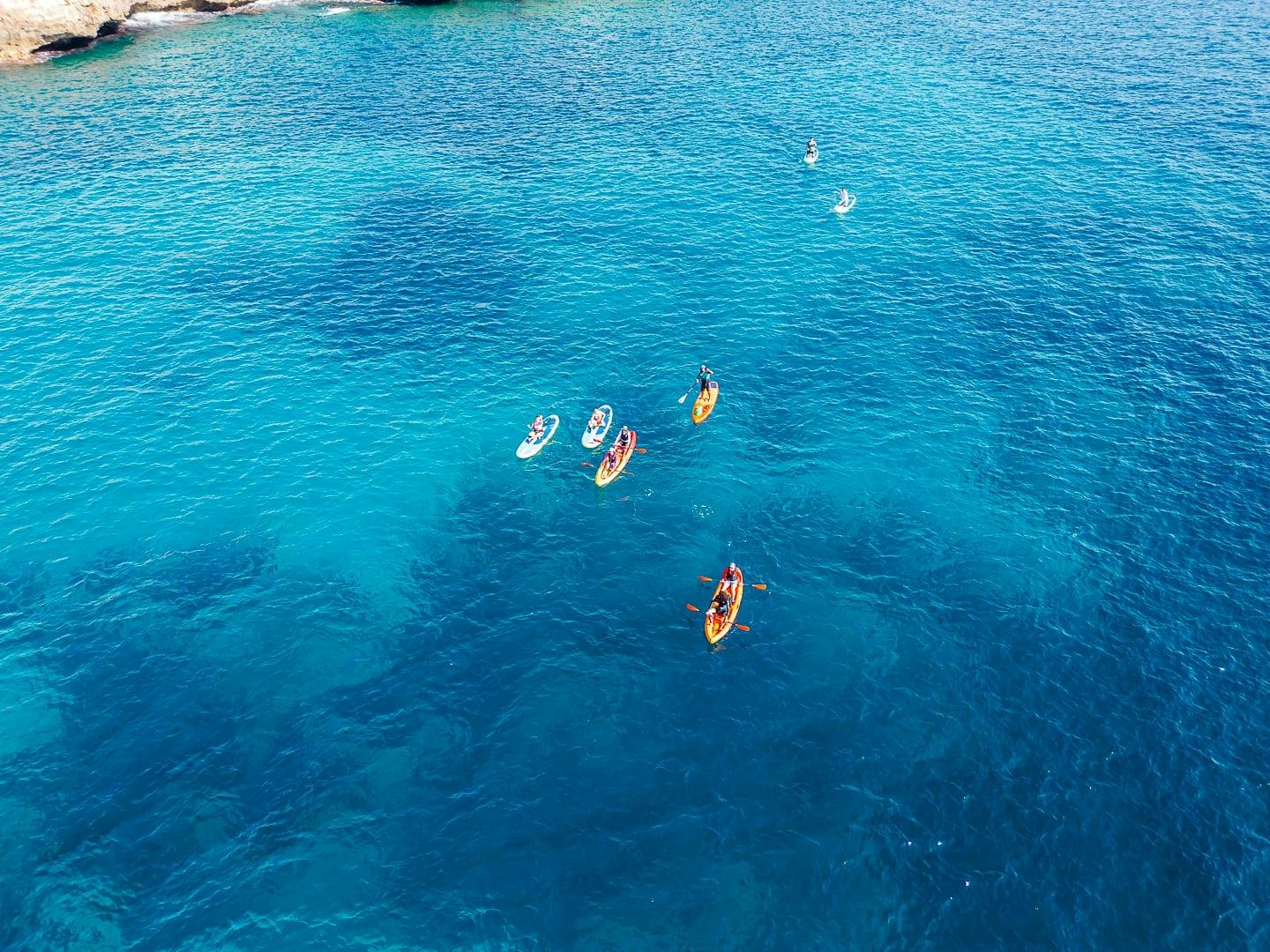 Stand-up Paddle or Kayaking Guided Tour with Snorkelling
