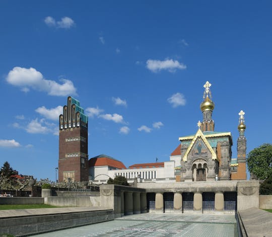 Tour guidato a piedi di Mathildenhöhe Darmstadt