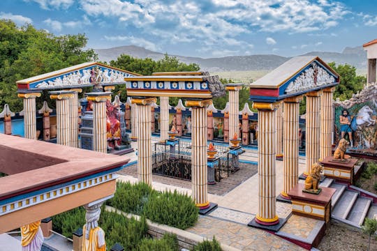 Familjeutflykt till bergen på Kreta med mytologisk park