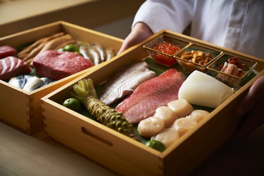 Lunch at Sushi HAKU in Osaka Seasonal Sushi Omakase Course