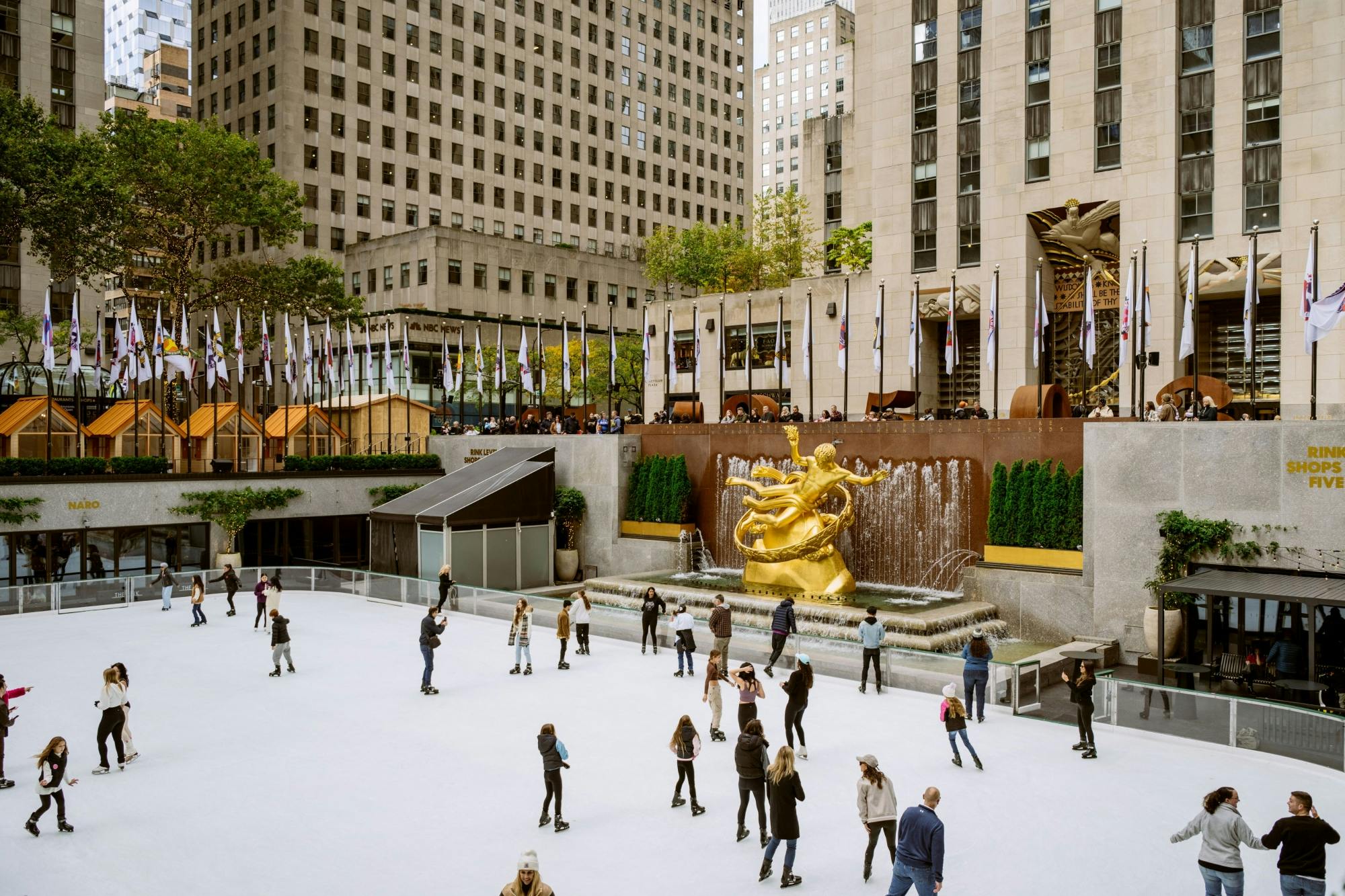 Experiencia de patinaje sobre hielo en la pista de patinaje del Rockefeller Center