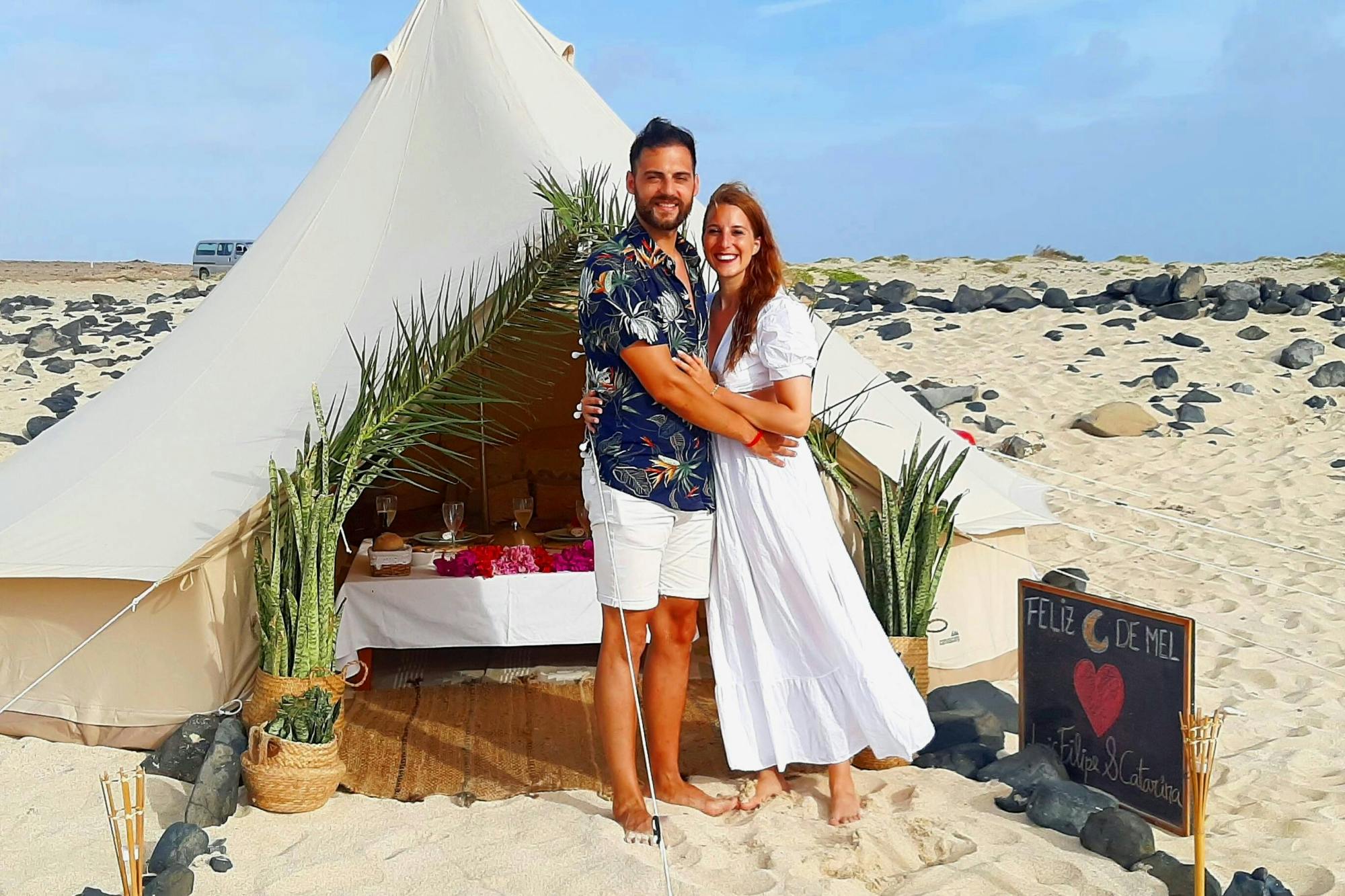 Romantic Sal Beachside Glamping Experience with Transfers