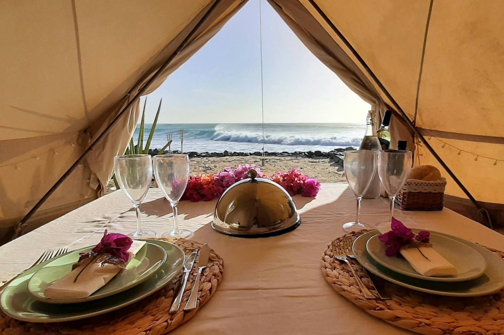 Romantic Sal Beachside Glamping Experience with Transfers