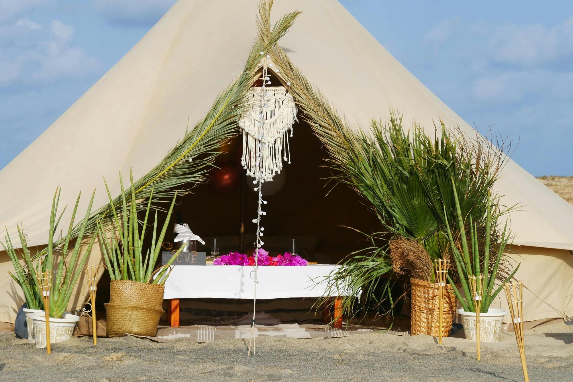 Romantic Sal Beachside Glamping Experience with Transfers