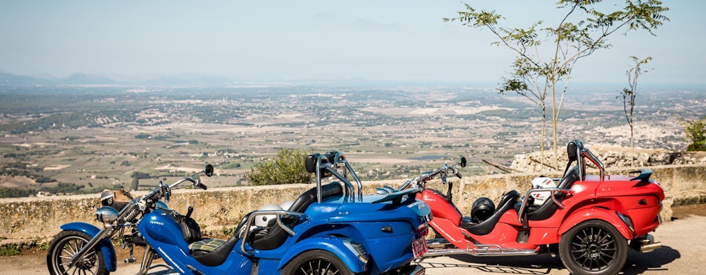 Excursion en trike dans les montagnes, la côte et la campagne de Majorque avec transfert des hôtels de Playa de Palma