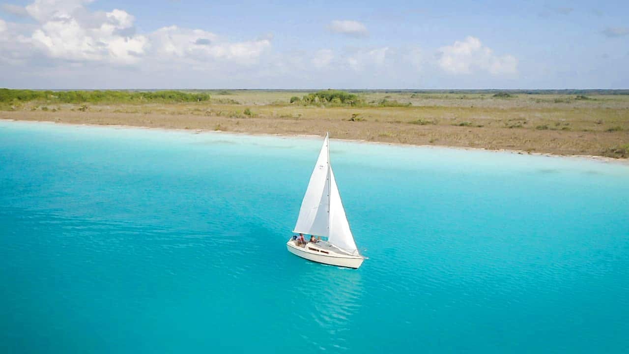 Bacalar Lagoon of Seven Colours