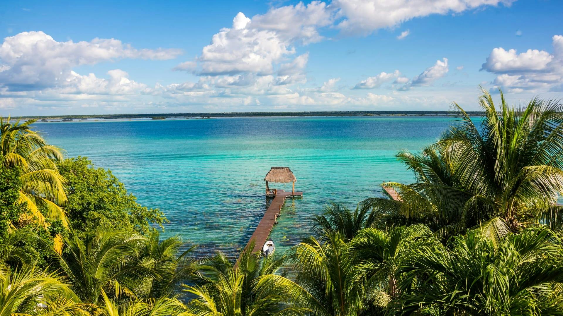 Bacalar Lagune van Zeven Kleuren