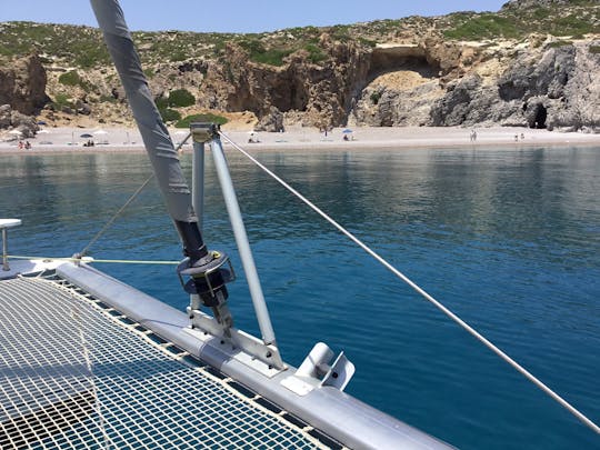 Private Full Day Catamaran Cruise from Rhodes with Lunch
