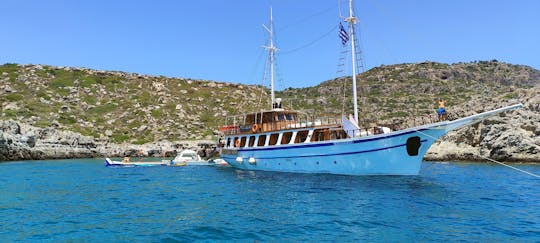 Passeio de barco em Rodes com Fun Island e almoço